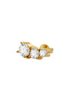 Womens Gold 18k Gold Plated Stud Earrings 1