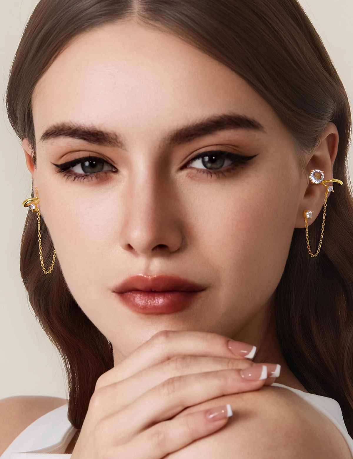 Womens 18k Gold Plated  Earrings 1