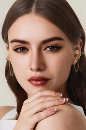 Womens 18k Gold Plated  Earrings 1