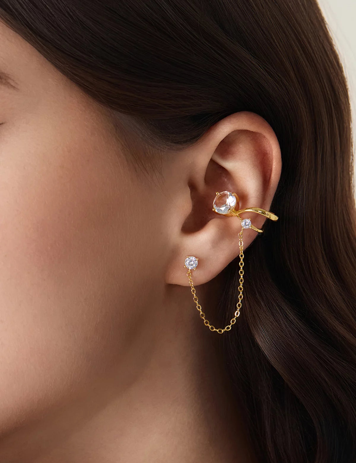 Womens 18k Gold Plated  Earrings 2