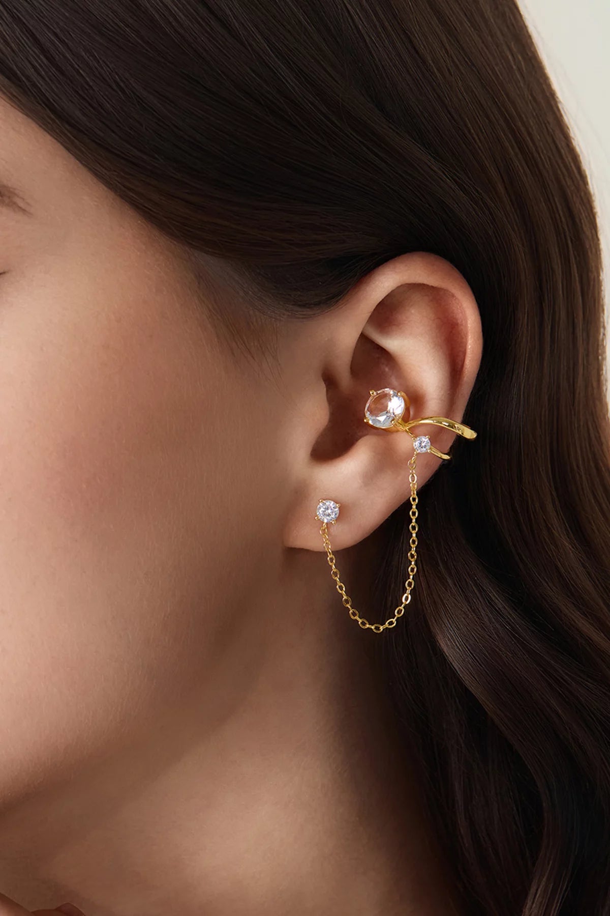 Womens 18k Gold Plated  Earrings 2