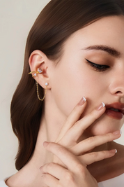 Womens 18k Gold Plated  Earrings 3