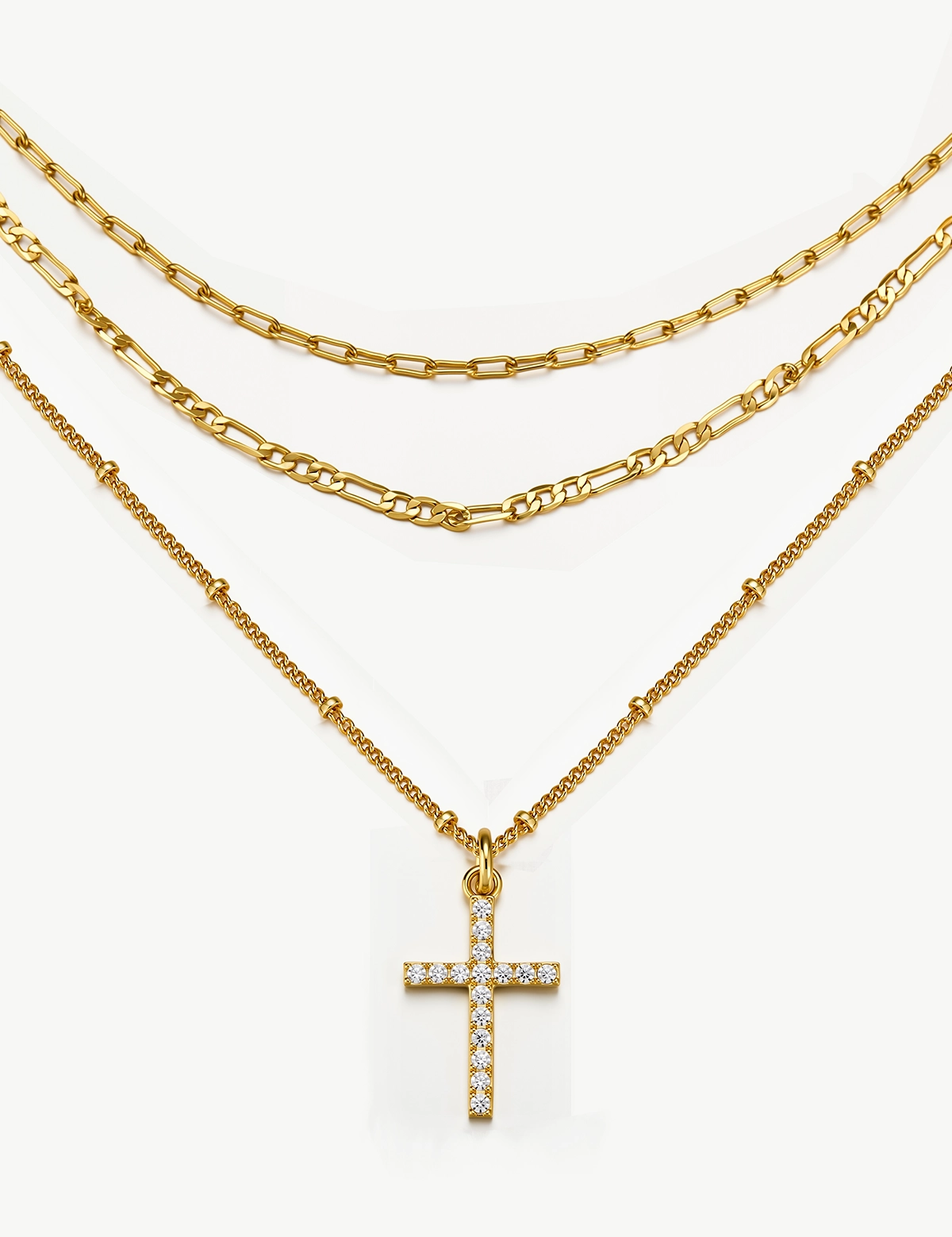 Womens Gold Layered Necklaces 1