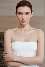Womens Gold Layered Necklaces 3