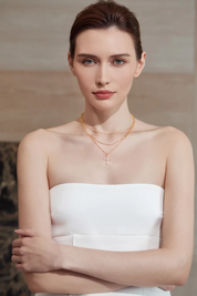 Womens Gold Layered Necklaces 3