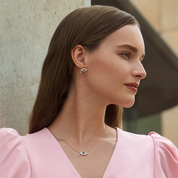 Womens Yellow Gold Evil Eye Necklace 3