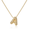 Womens Initial Necklace Letter A 3