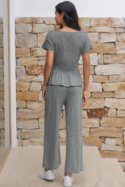 Womens Grey 2 Piece Outfits 3