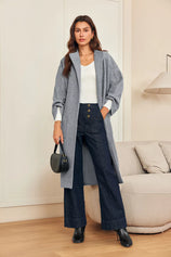 Womens Grey Long Pea Coats | CicyBell