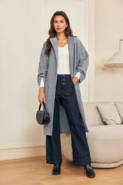 Womens Grey Long Pea Coats | CicyBell