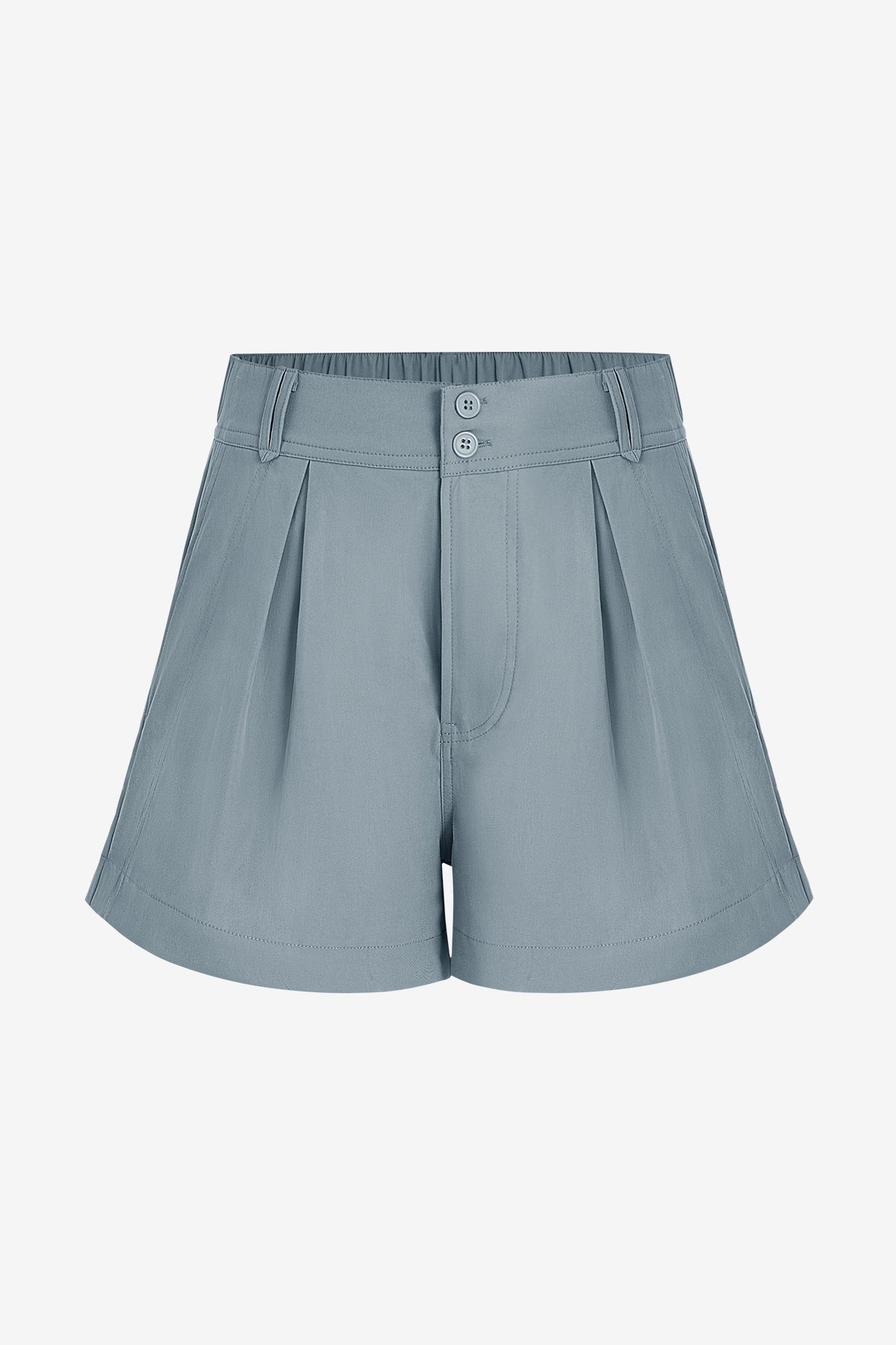 Womens Grey High Waisted Shorts | CicyBell
