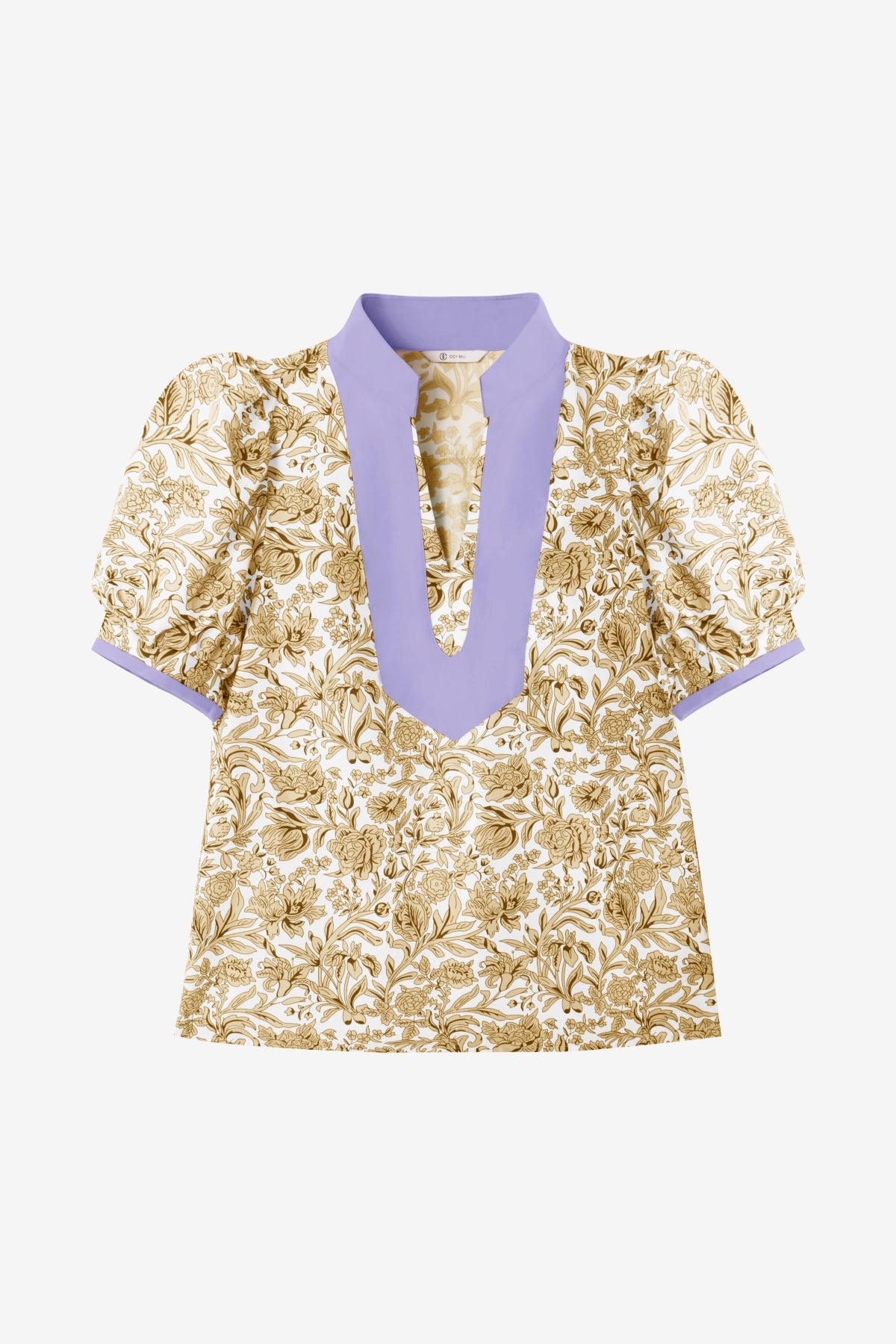 Womens Khaki Puff Sleeve Blouses | CicyBell