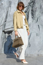 Womens Khaki Bomber Jackets 1