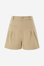 Womens Khaki Wide Leg Dressy Shorts | CicyBell