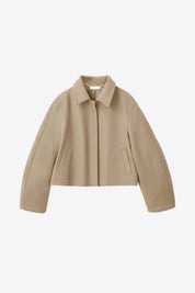 Womens Camel Cropped Pea Coat | CicyBell