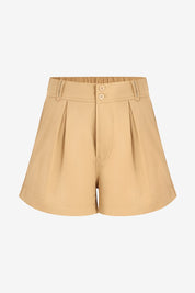 Womens Khaki High Waisted Shorts | CicyBell
