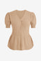 Womens Khaki Knit Sweaters 2