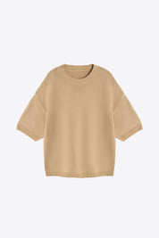 Womens Khaki Half Sleeve Sweaters | CicyBell