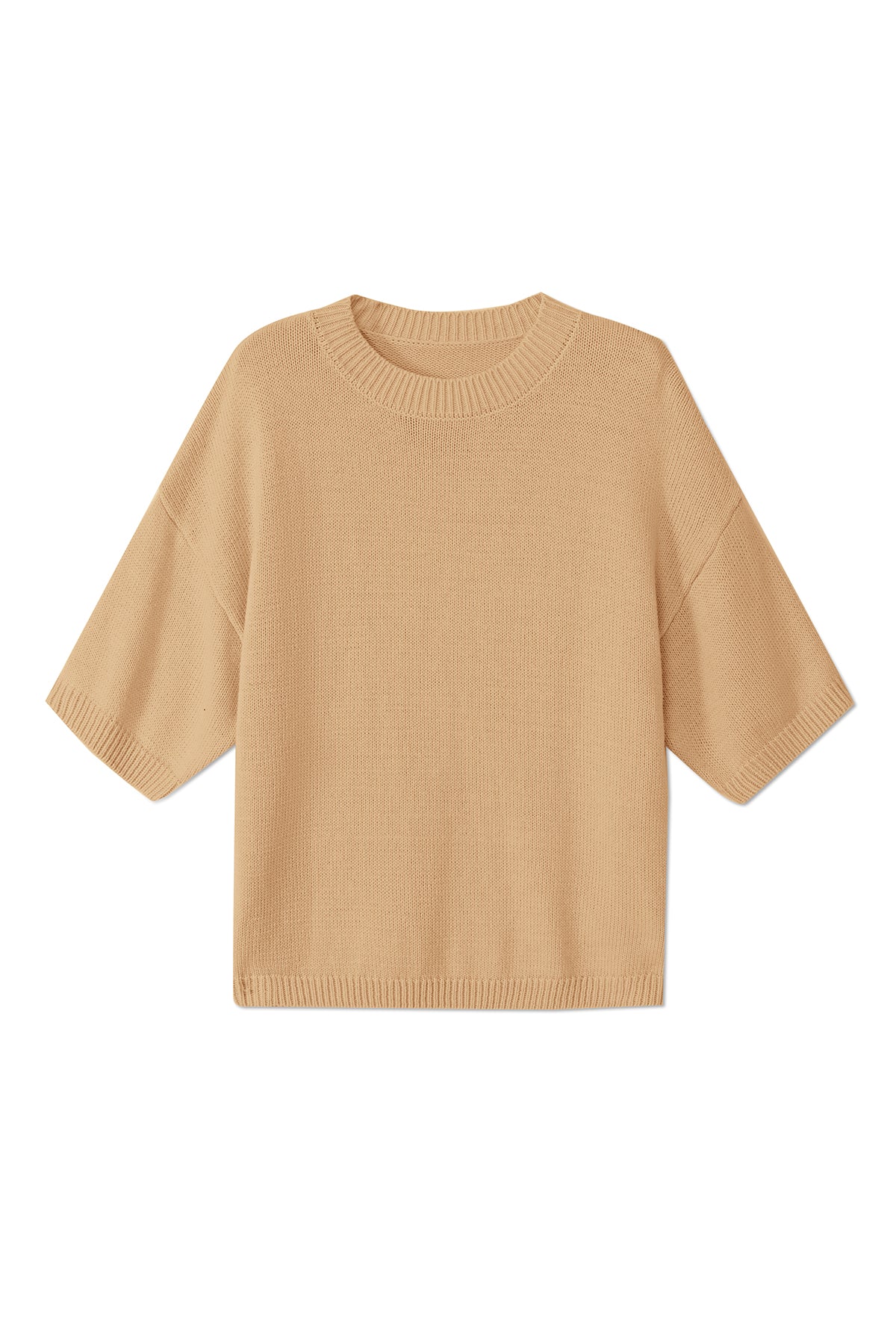 Womens Khaki Half Sleeve Sweaters | CicyBell