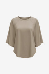 Womens Khaki Summer Oversized T-shirts 2