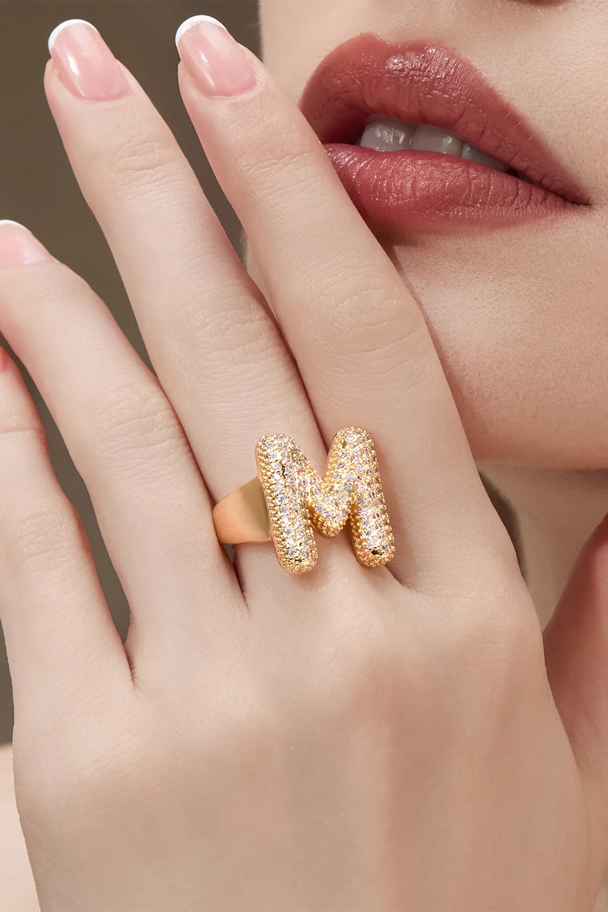 Womens Letter M Initial Rings | CicyBell