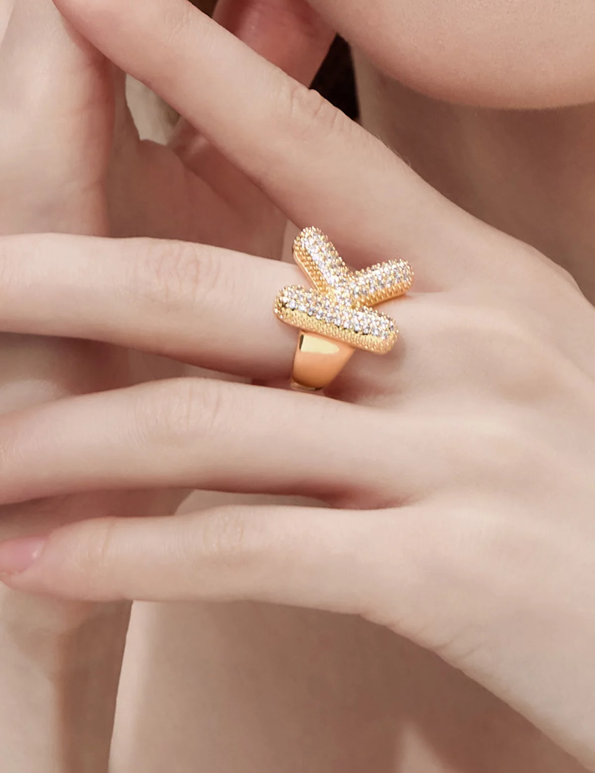 Womens Letter K Initial Rings 3