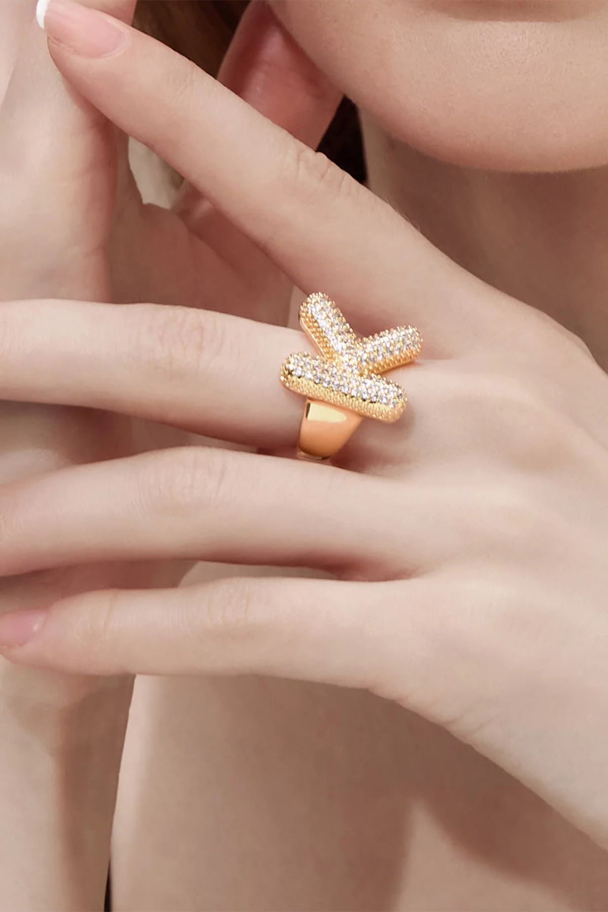 Womens Letter K Initial Rings 3