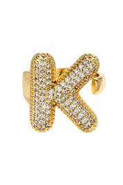 Womens Letter K Initial Rings | CicyBell