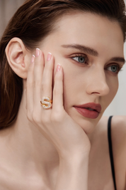 Womens Letter S Initial Rings 1