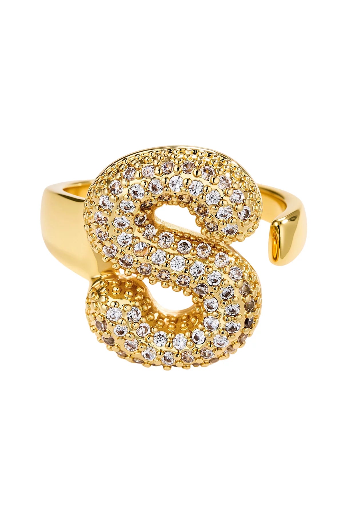 Womens Letter S Initial Rings | CicyBell