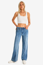Womens LightBlue High-Waisted Jeans