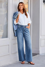 Womens LightBlue High-Waisted Jeans