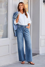 Womens LightBlue High-Waisted Jeans