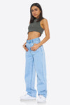 Womens Light Blue High Waisted Jeans 1