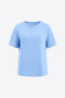 Womens Light Blue Summer Crew Neck T Shirts 2