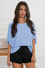  Womens Light Blue Oversized T Shirts 2