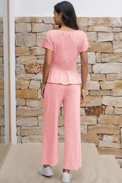 Womens Pink 2 Piece Outfits 3