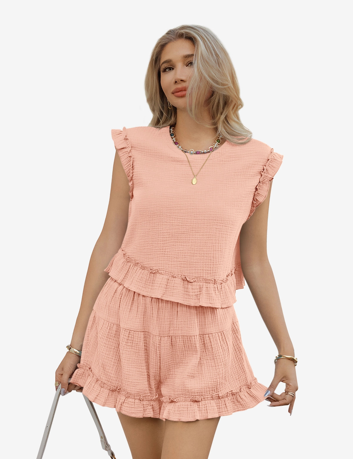 Womens Pink Pajamas Lounge Sets