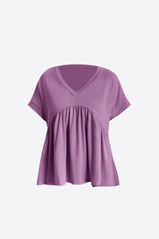 Womens Purple Summer Peplum Tops | CicyBell