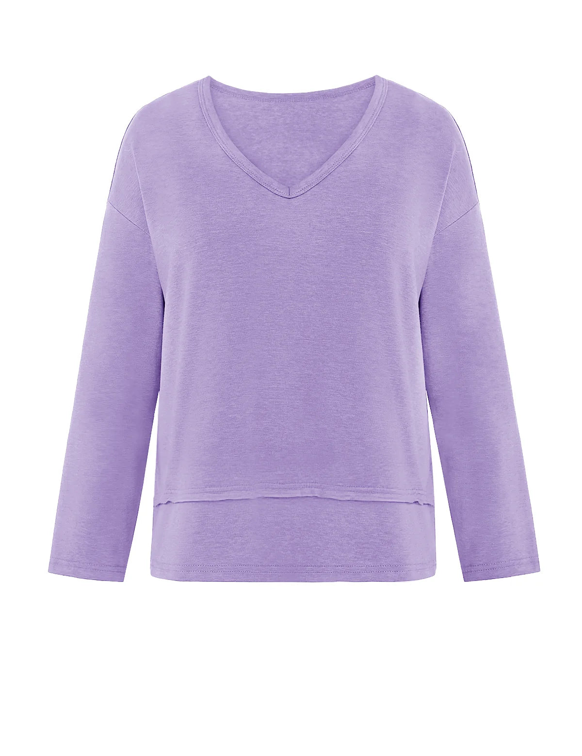 Womens Purple Long Sleeve T Shirts 3