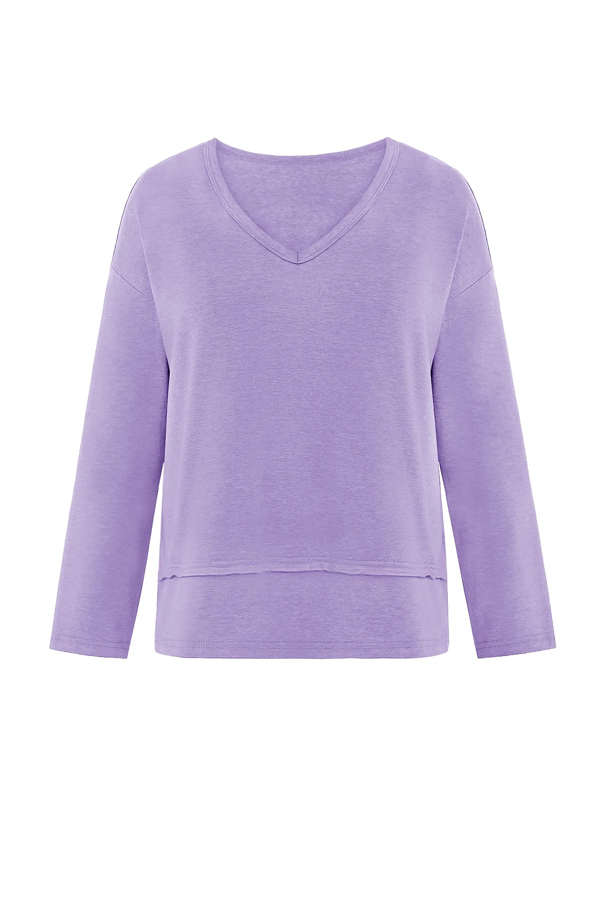 Womens Purple Long Sleeve T Shirts 3