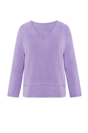 Womens Purple Long Sleeve T Shirts 3