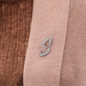 Womens Letter S Gold Brooch Pins 3