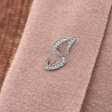 Cicy Bell Womens Letter S Gold Brooch Pins