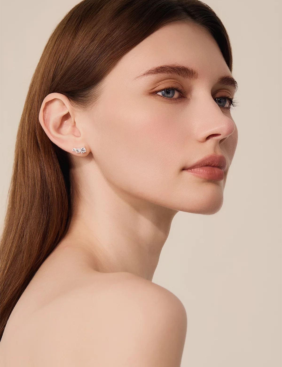 Womens Silver 18k Gold Plated Stud Earrings 3