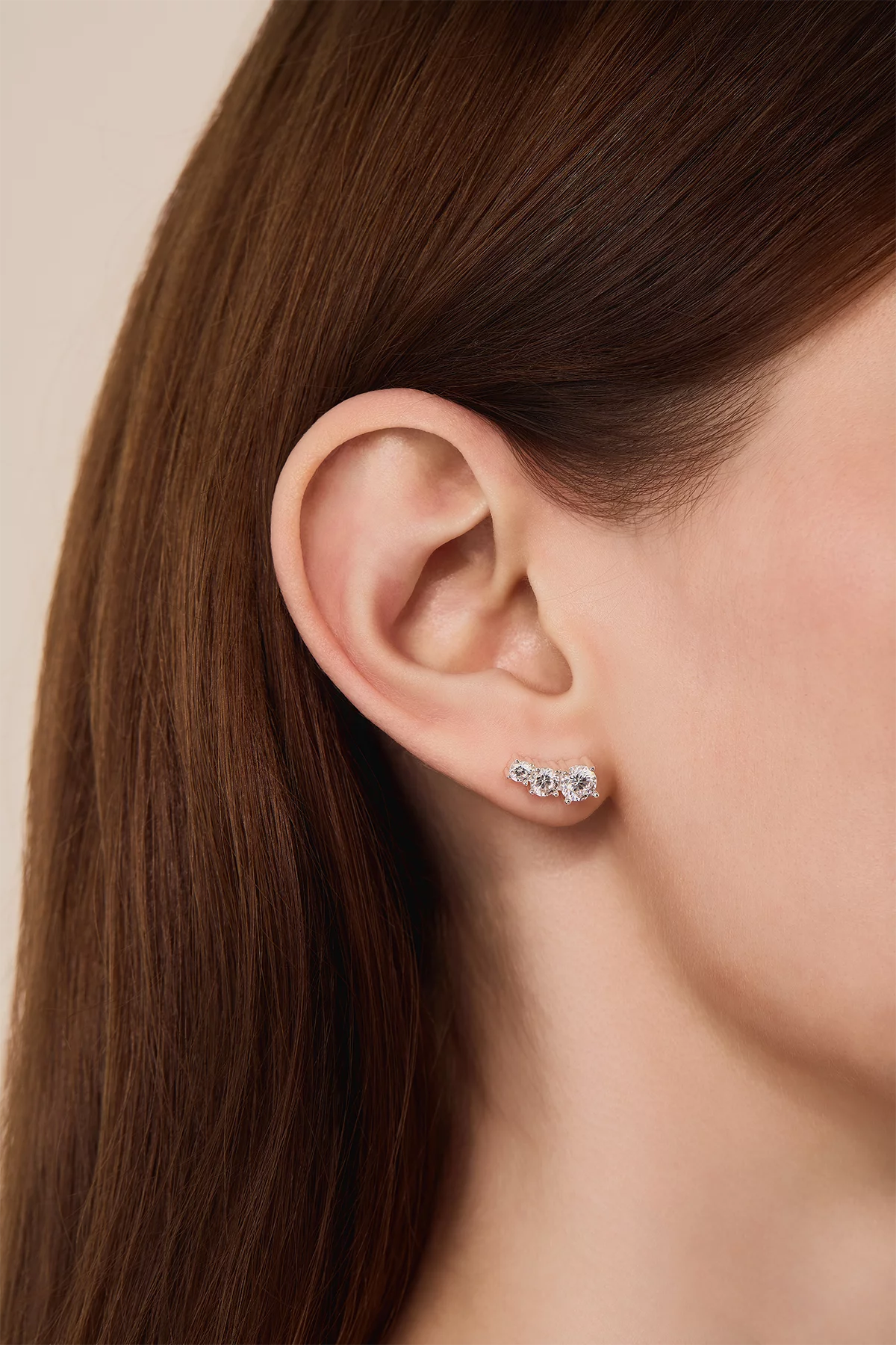 Womens Silver 18k Gold Plated Stud Earrings | CicyBell