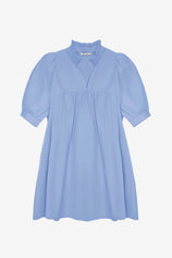 Womens Sky Blue V Neck Dress | CicyBell