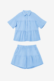 Womens Sky Blue 2 Piece Outfits | CicyBell