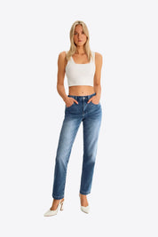 Womens WashBlue Skinny Jeans 1