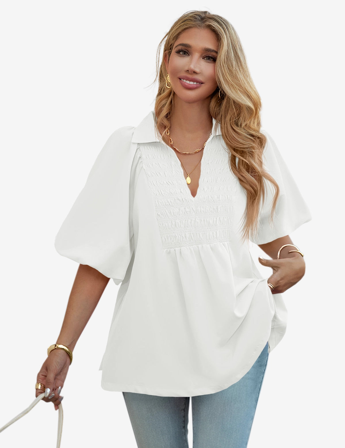 Womens White Cap Sleeve Sweater Vest 1